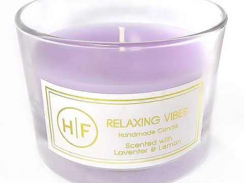 hf handmade candle relaxing vibes 1