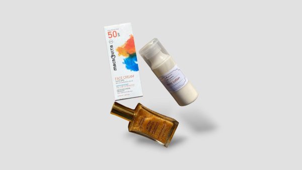 Total Summer Care Pack: Macrovita Suncare Face Cream Spf50 50ml + Body Lotion With Shimmer Με Το Αρωμα Της Αρεσκειας Σας 100ml + Glitter Body Oil With Coconut Oil And Vitamin E 100ml
