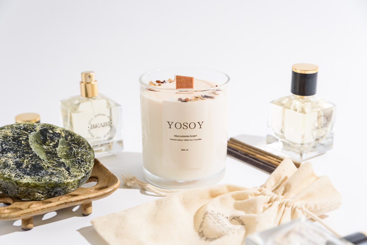 Χειροποίητο Κερί Σόγιας Cashmere Kush 250 ml