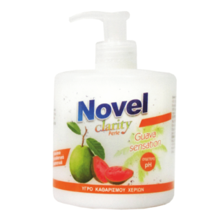 Novel-Clarity-Κρεμοσάπουνο-με-Αντλία-Guava-Sensation-500ml-1.png